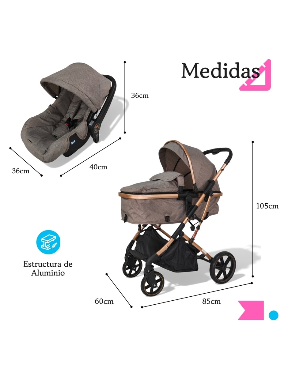 Carriola con portabebé 8