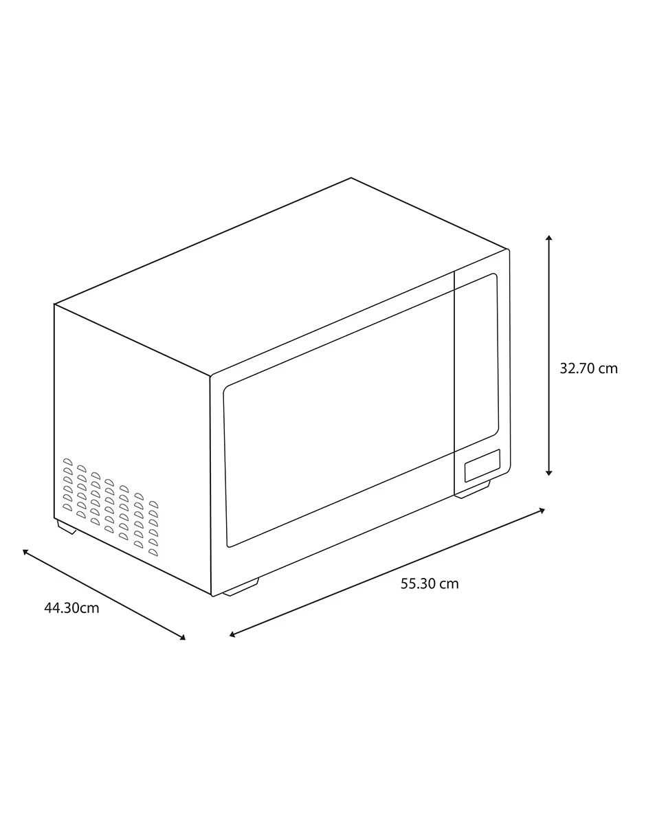 Horno de microondas con grill de 1.6 pies