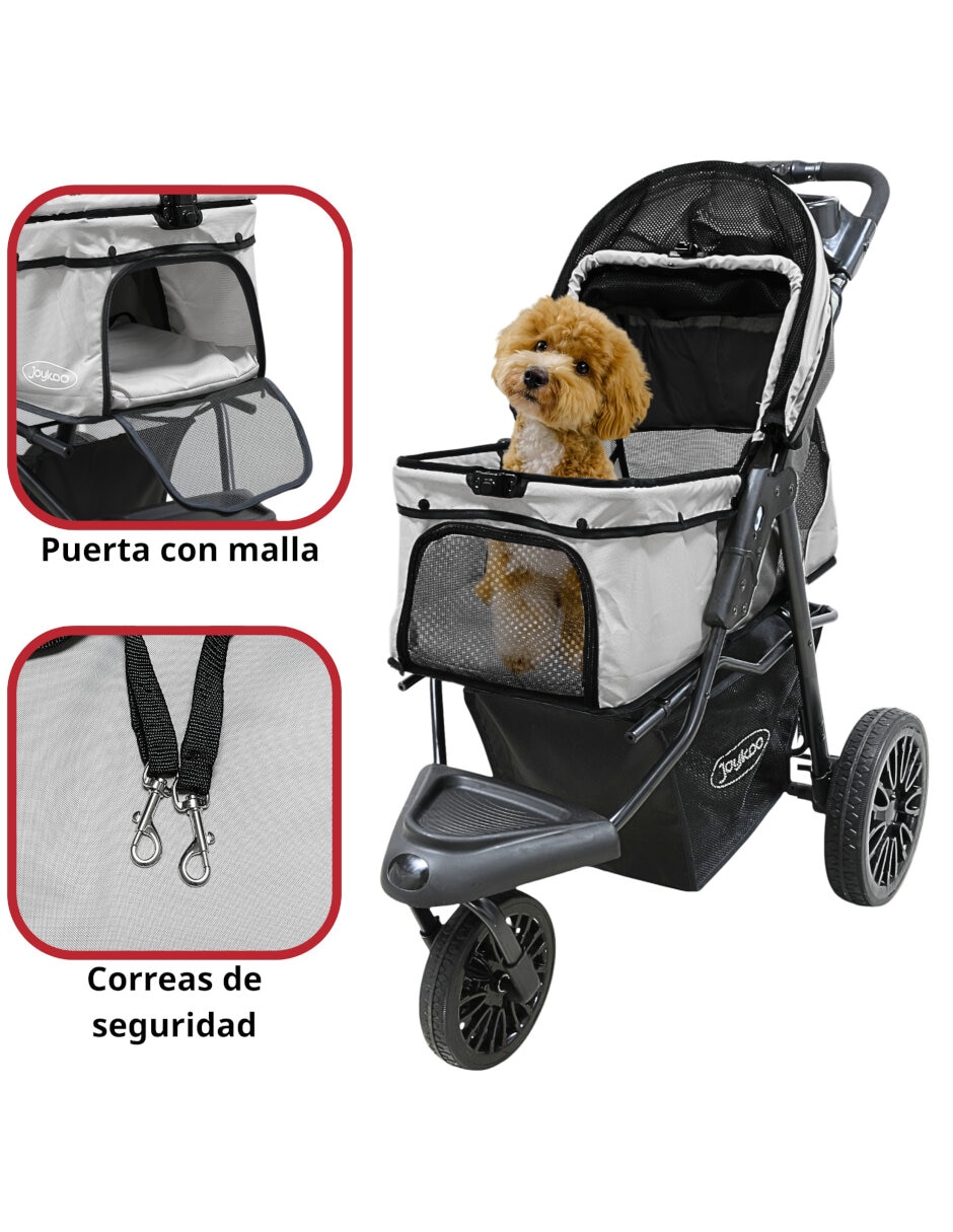 Carriola para perro y gato de metal 4