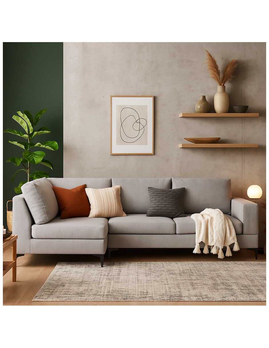 Sala modular izquierda douniag de tela 7
