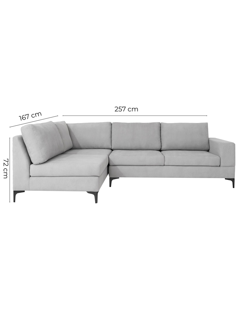 Sala modular izquierda douniag de tela 13