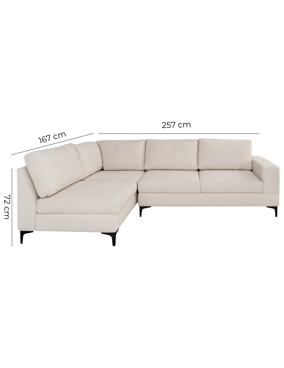 Sala modular izquierda douniag de tela 11