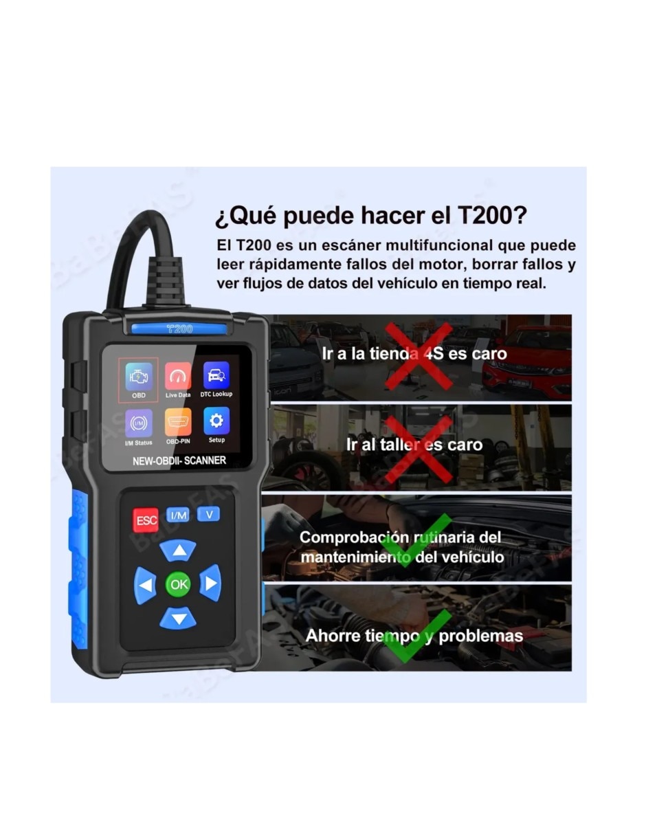 Escaner automotriz de 120 v - 220 v 3