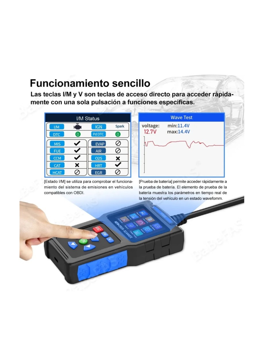 Escaner automotriz de 120 v - 220 v 2