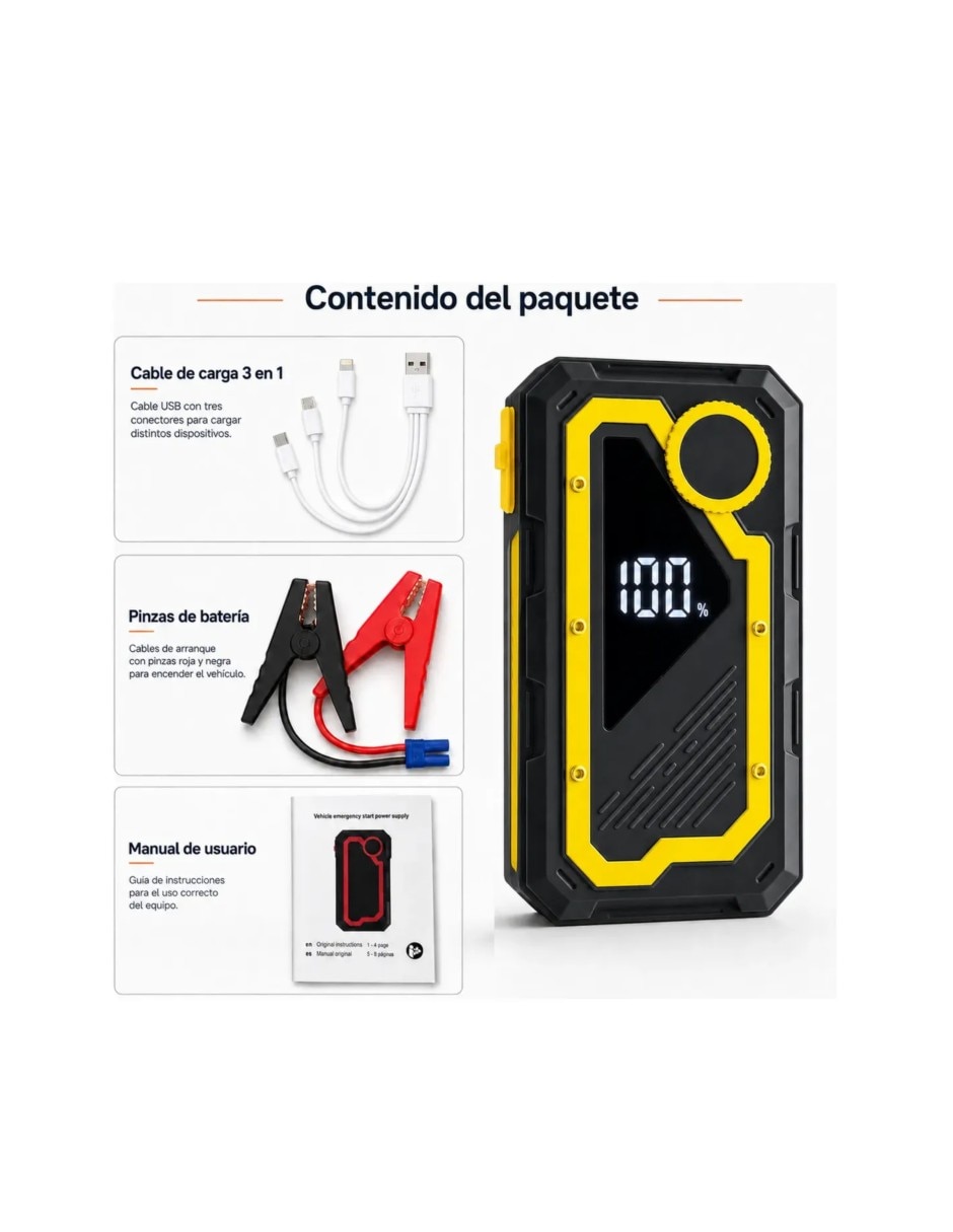 Arrancador compacto para auto 4