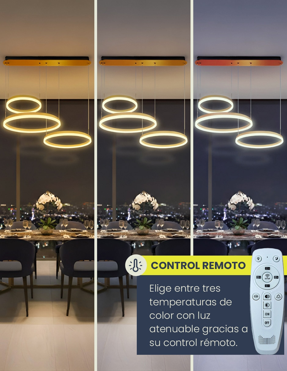 Lampara colgante led orion 4