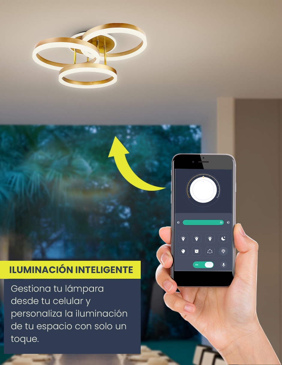 Plafón led orion 9