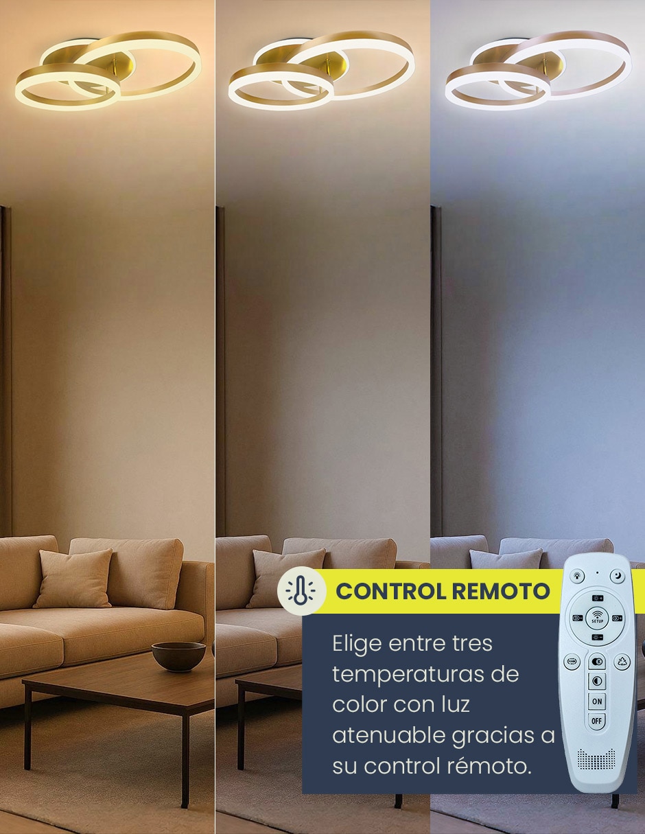 Plafón led orion 4