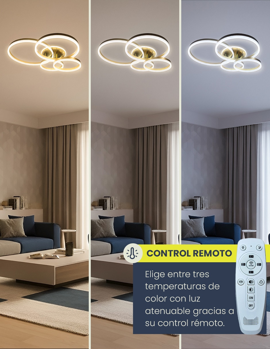 Plafón led orion 4