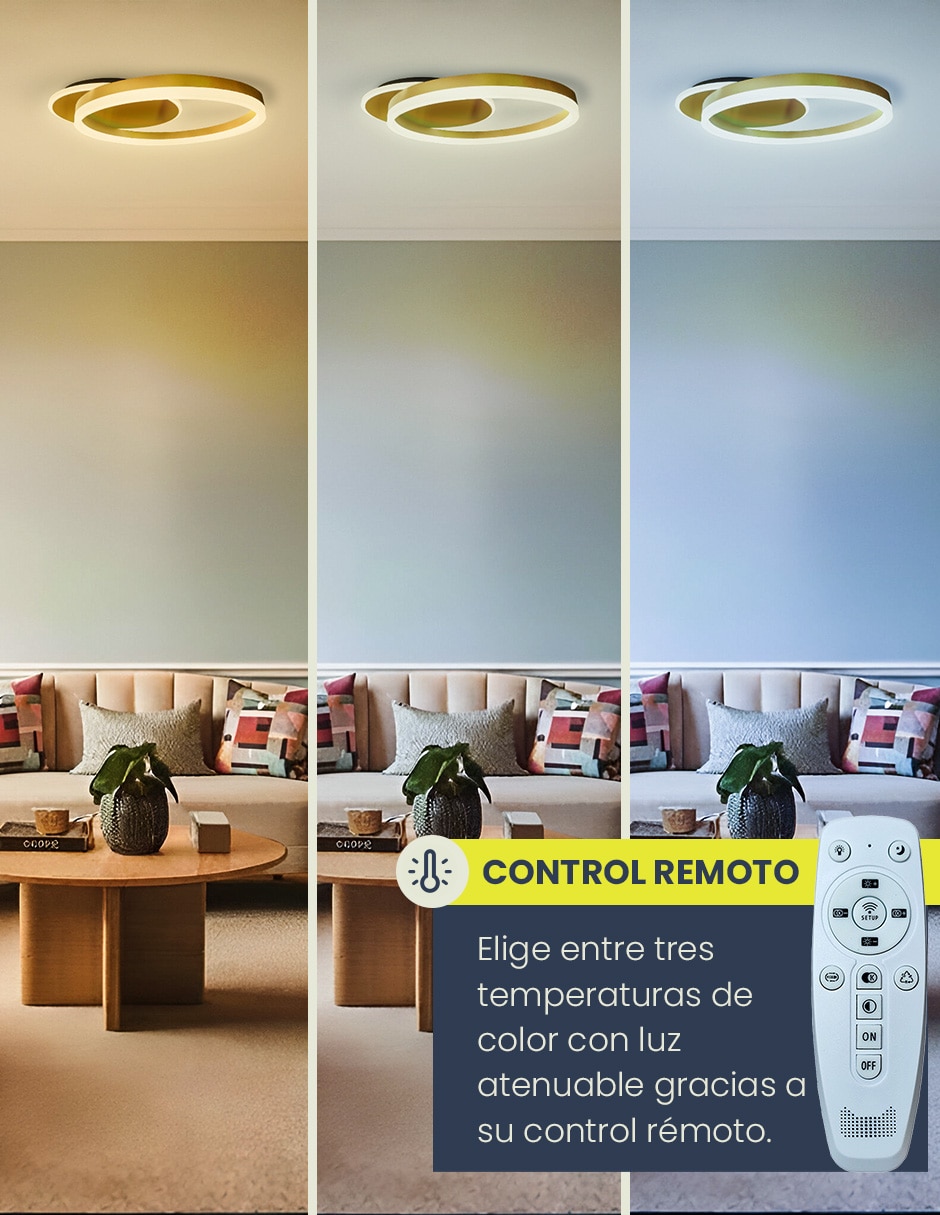 Plafón led orion 4