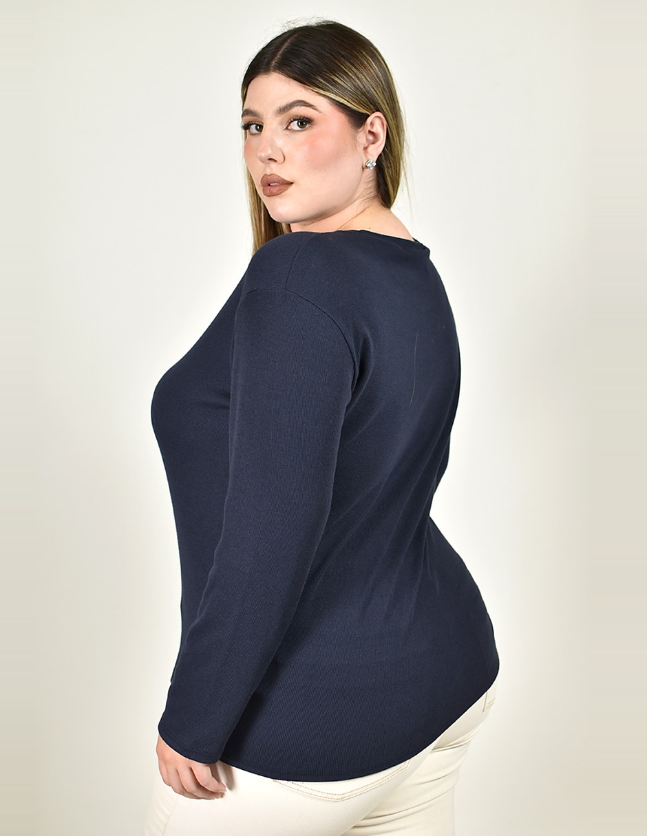 Blusa manga larga para mujer 4
