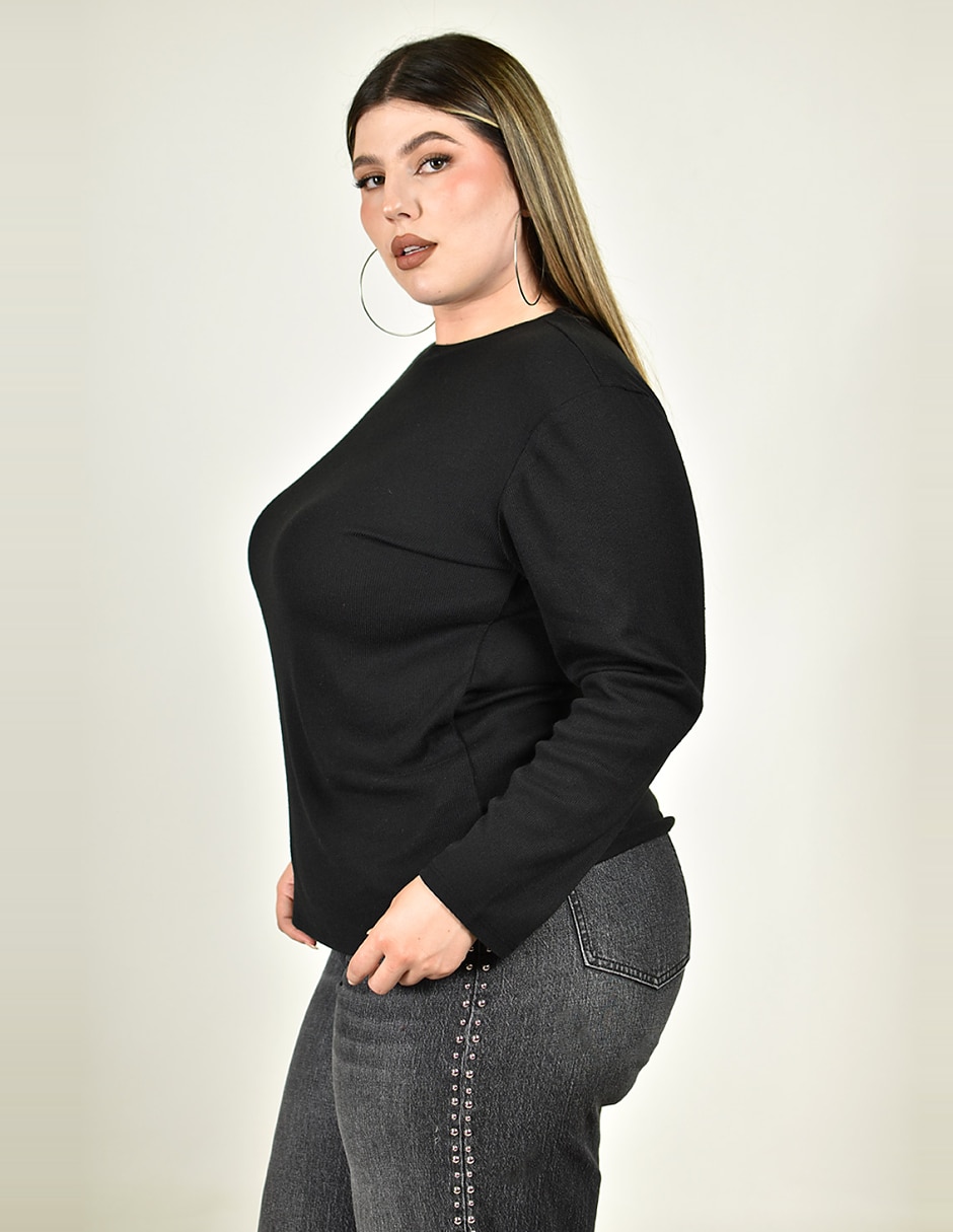 Blusa manga larga para mujer 5