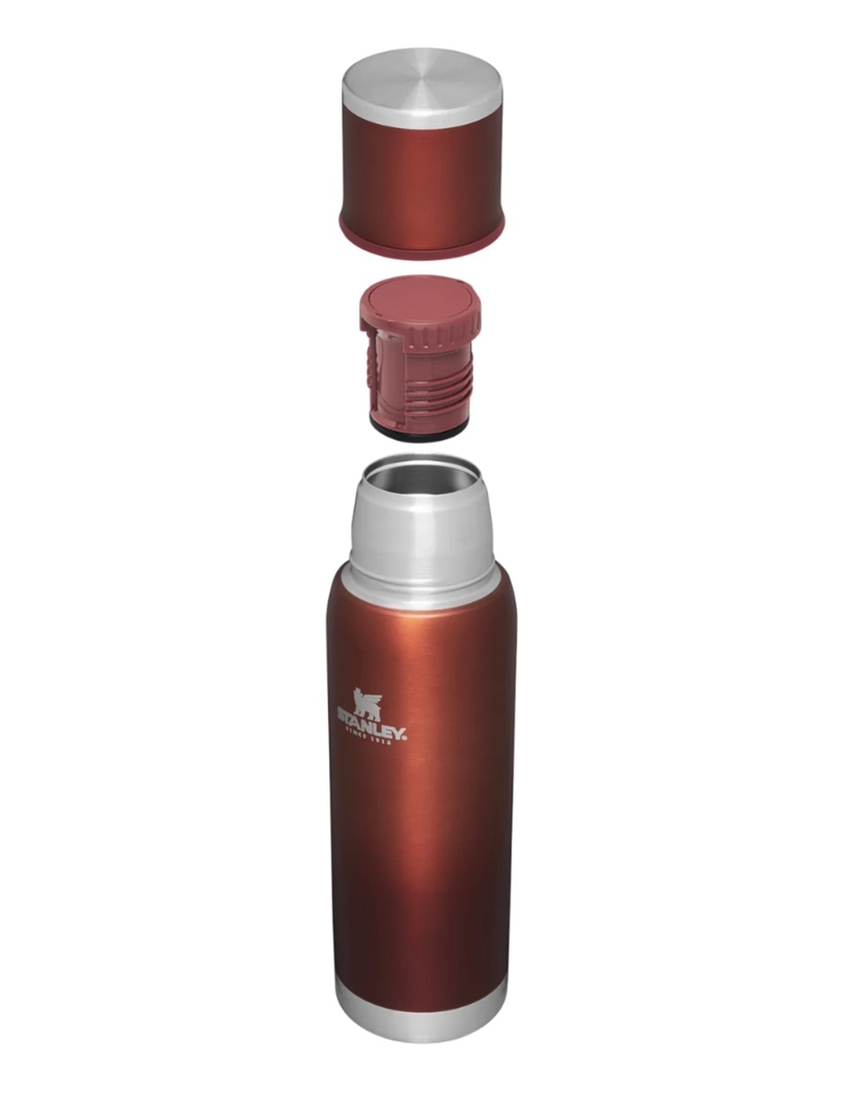 Termo de acero inoxidable con tapa rosca 1 L 2
