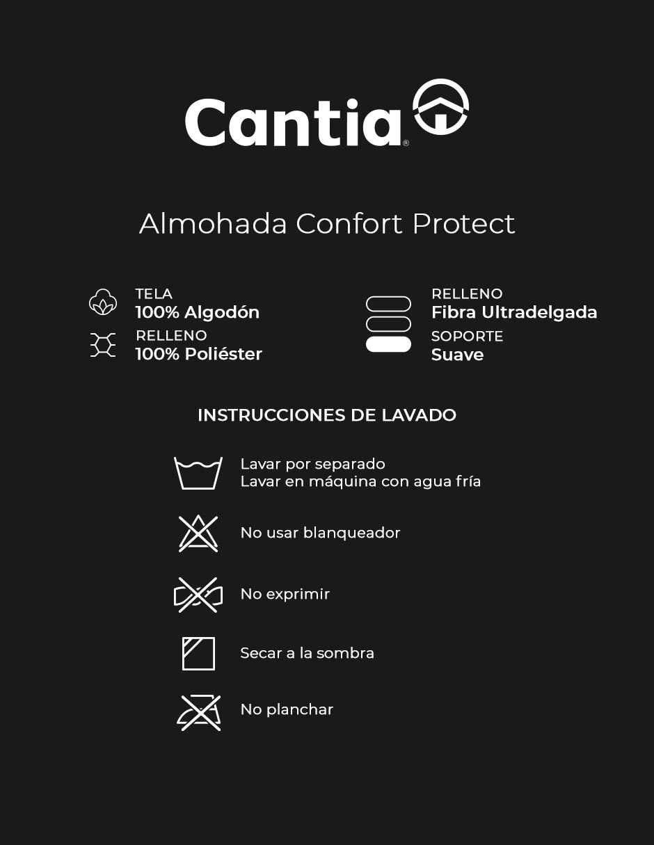 Almohada CONFORT firmeza Suave 3
