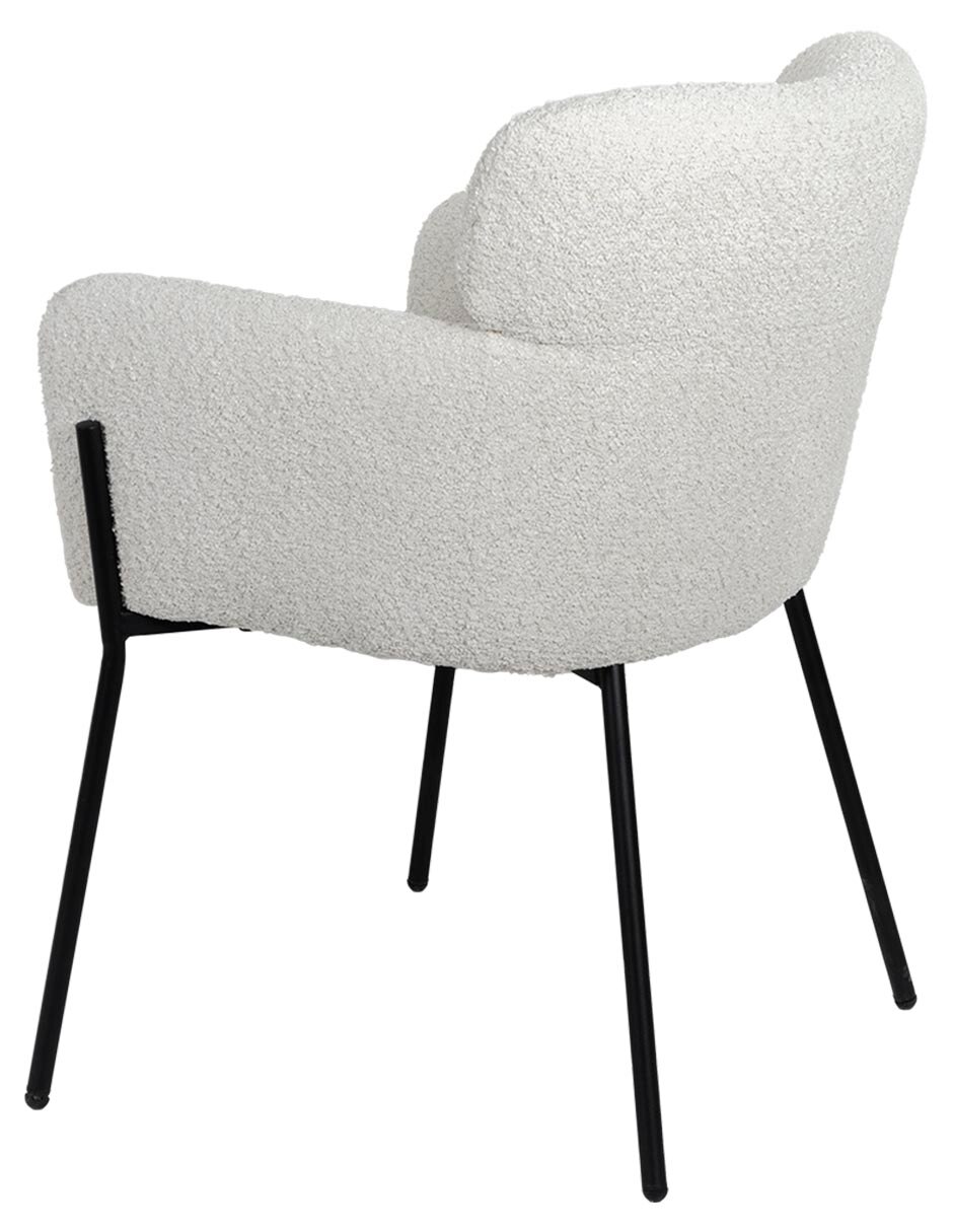 Silla con brazos 1 piezas TRIESEN de Metal y tela 2