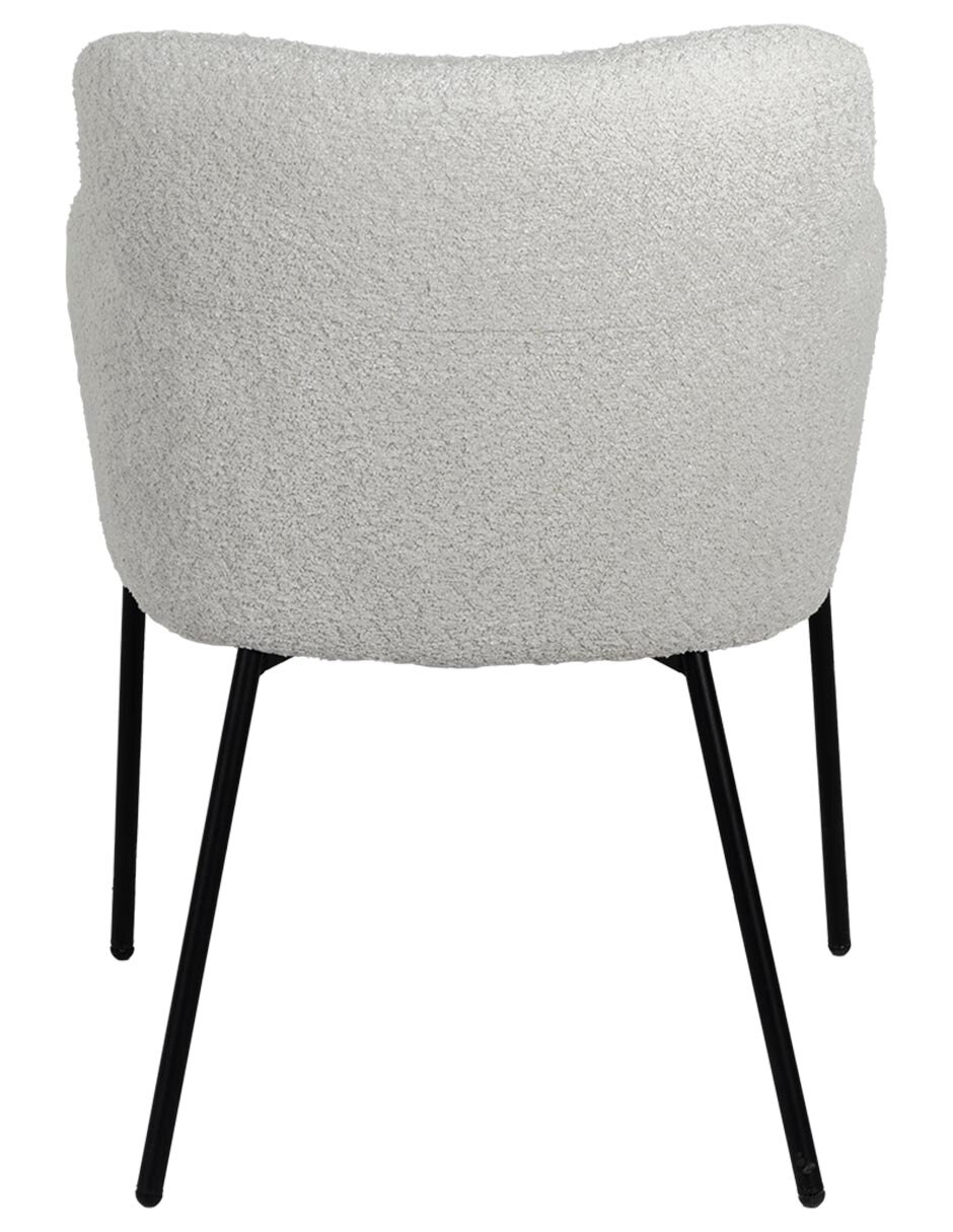 Silla con brazos 1 piezas TRIESEN de Metal y tela 3