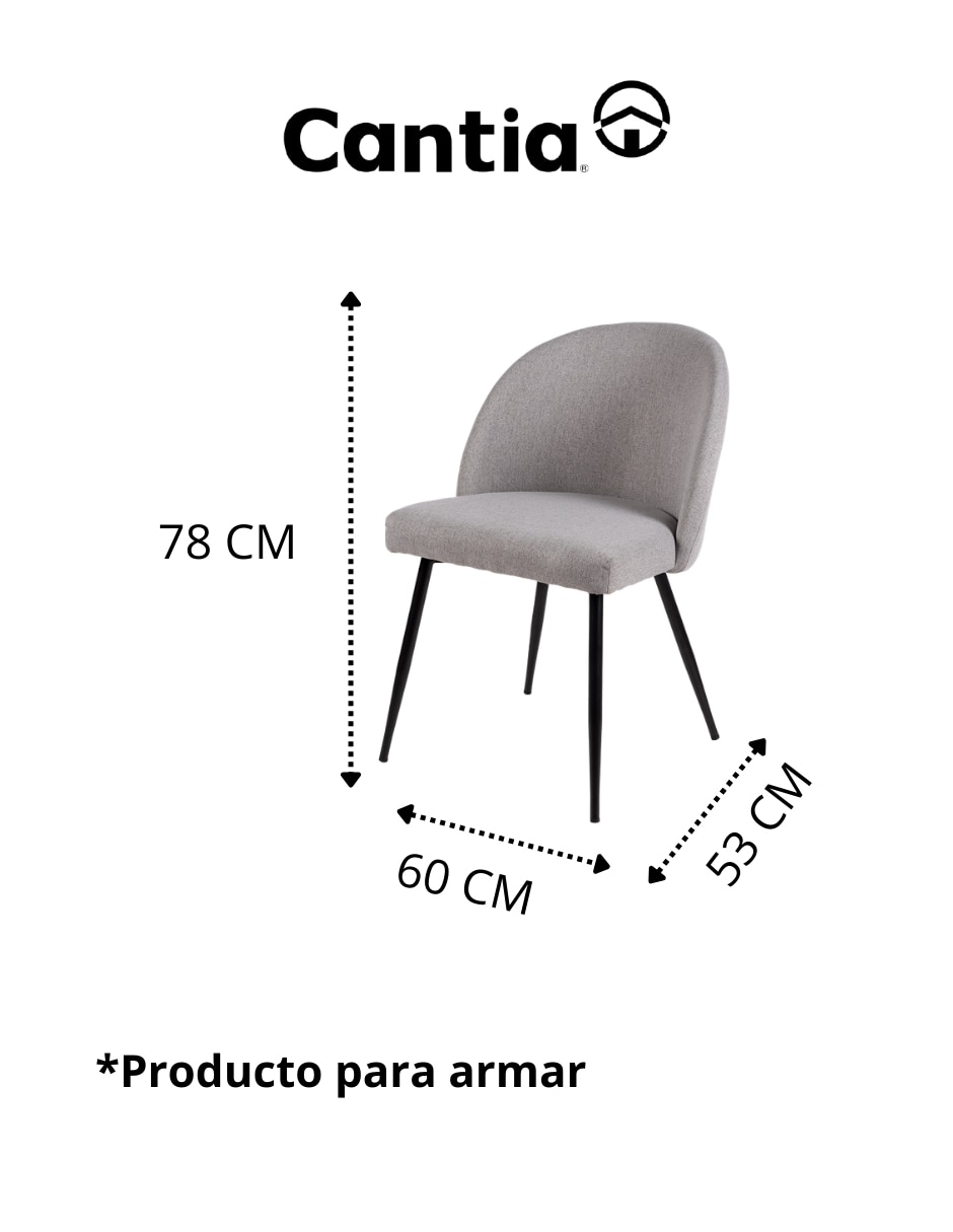 Silla lucca de mezcla de materiales 7