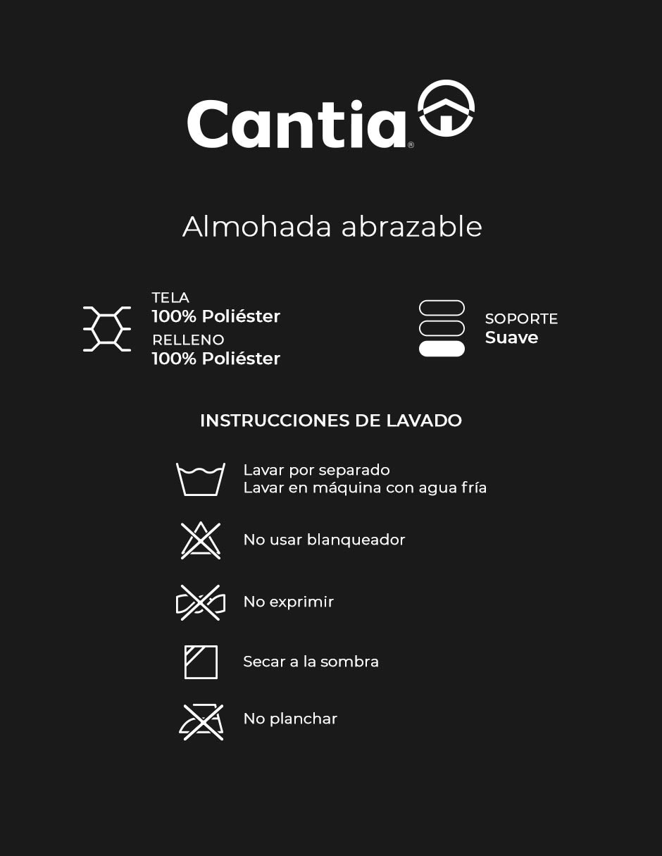 Almohada ABRAZABLE TAUPE firmeza Media 3