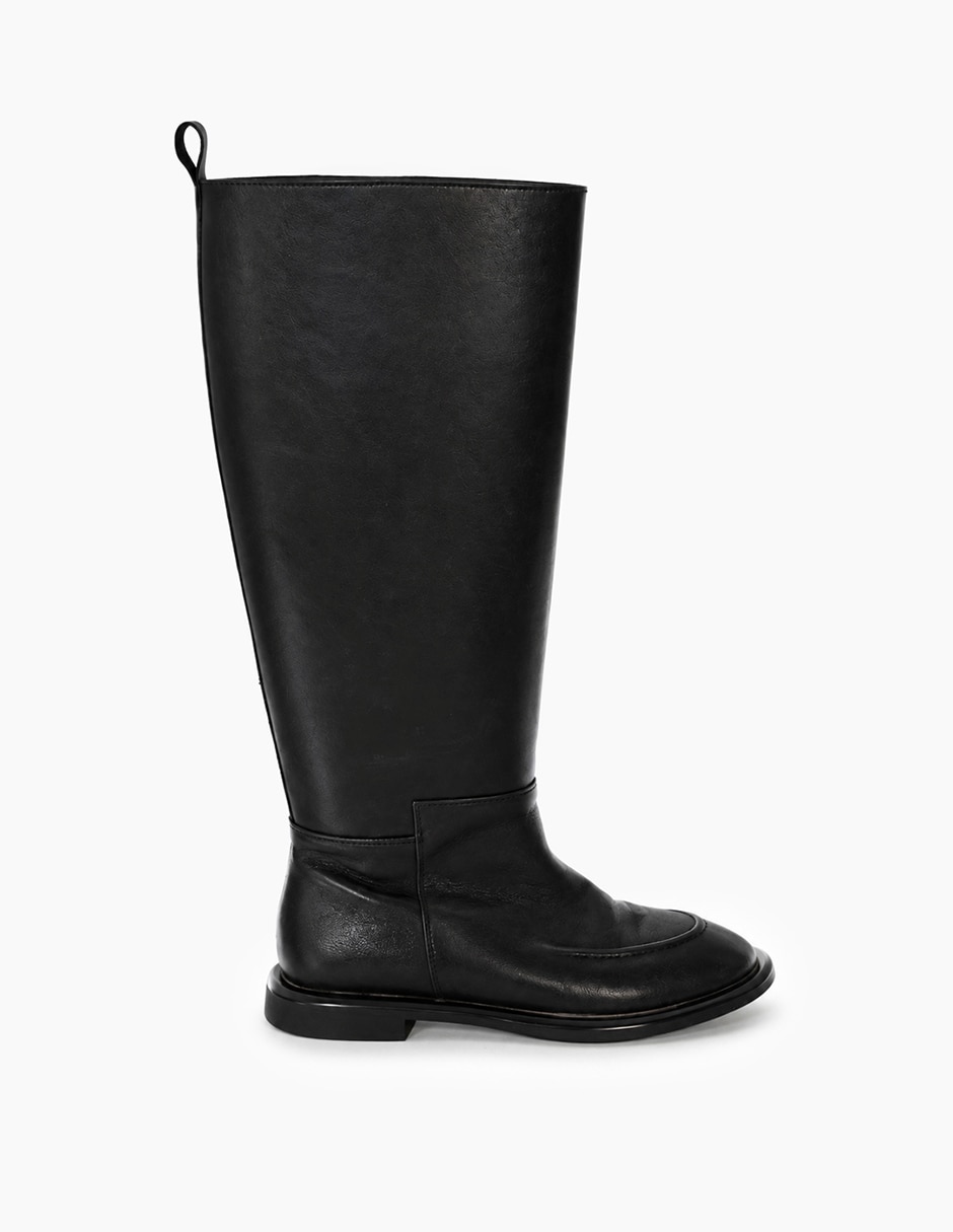 Bota basics de piel para mujer