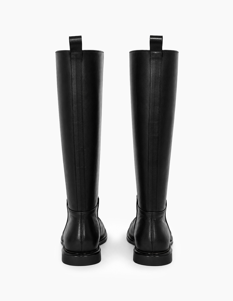 Bota basics de piel para mujer 3