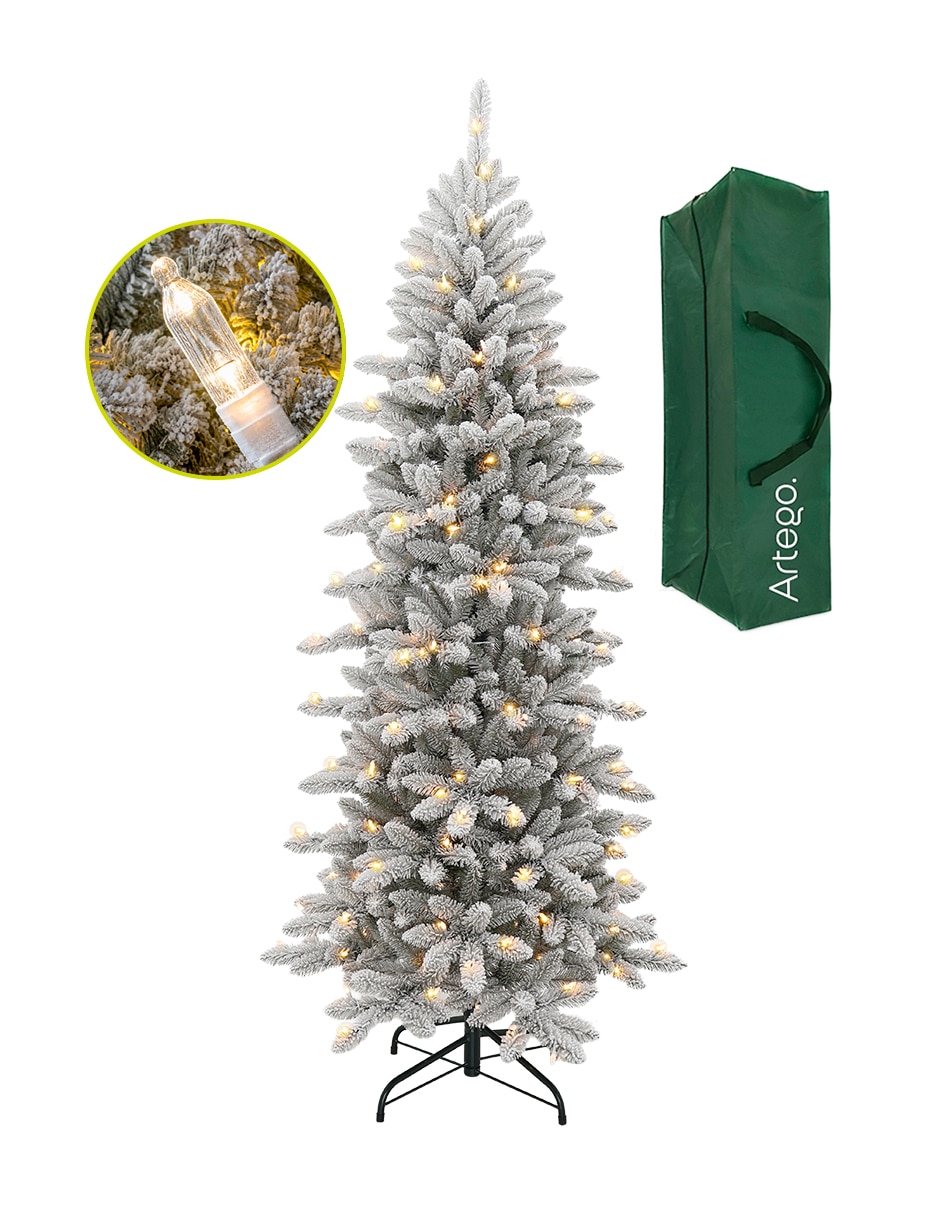 Árbol de navidad monterey cypress preiluminado de pvc con 220 luces Árbol de navidad monterey cypress preiluminado de pvc con 220 luces