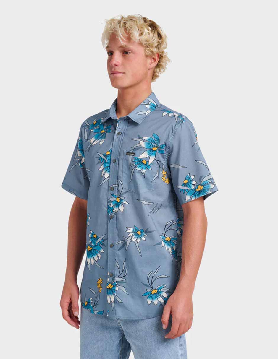 Camisa casual costal flora classic ss de algodón manga corta para hombre