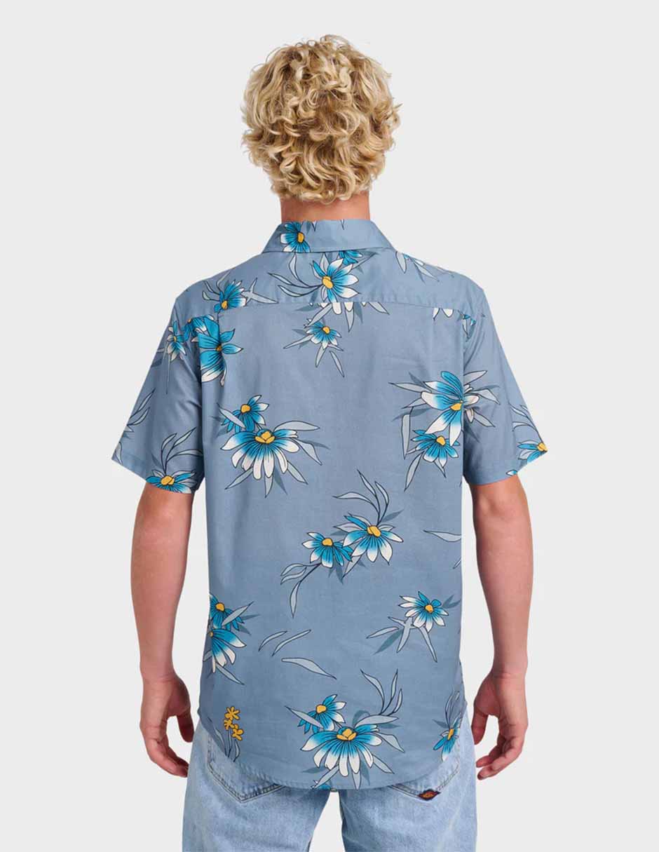 Camisa casual costal flora classic ss de algodón manga corta para hombre 4