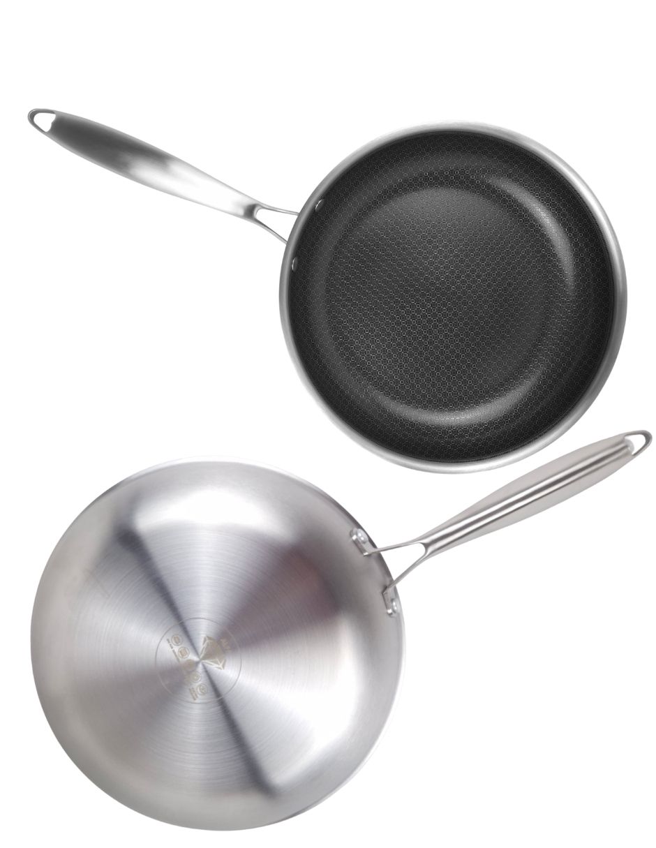 Set de sartenes Liverpool de acero inoxidable 3 piezas 2