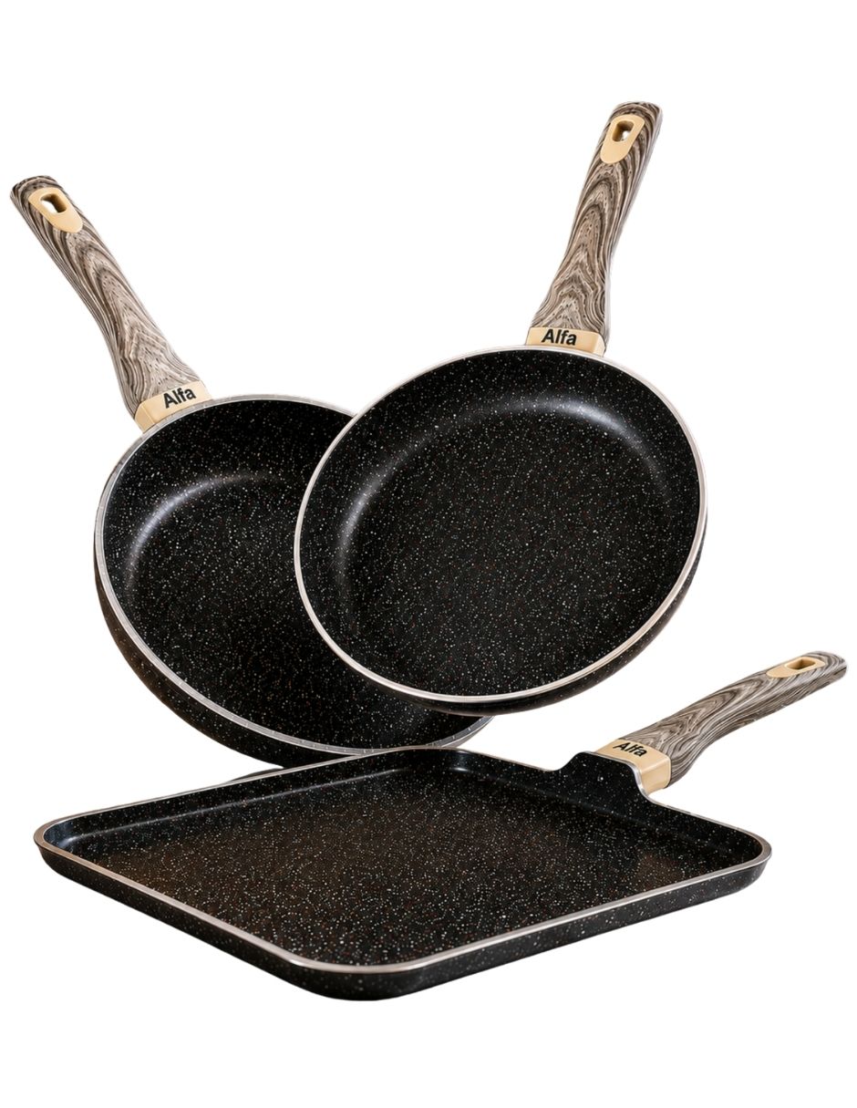 Set de sartenes Canadá 89423 de aluminio 3 piezas