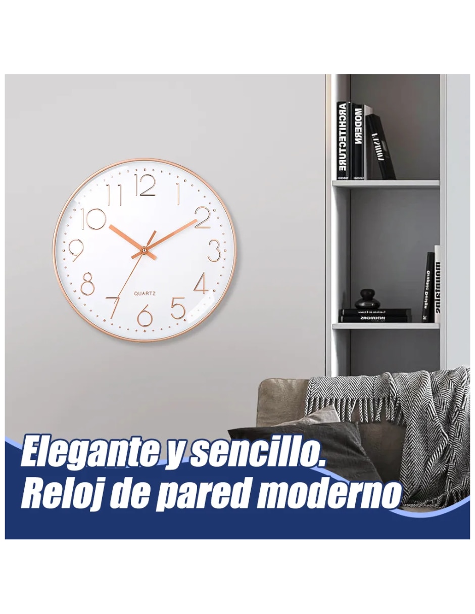 Reloj de pared de Mezcla de materiales