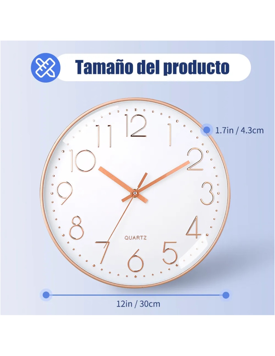 Reloj de pared de Mezcla de materiales 5