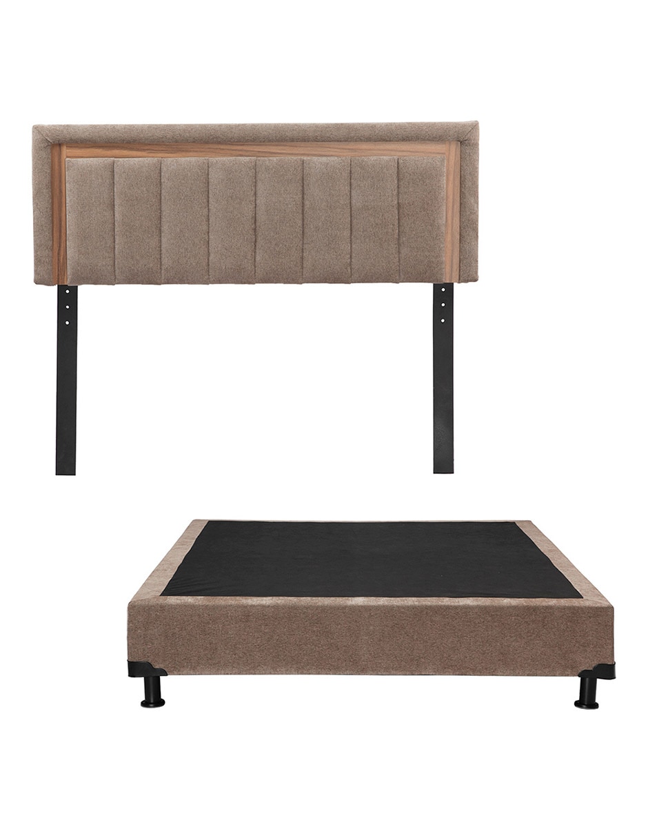 Cama de madera y tela Cama de madera y tela