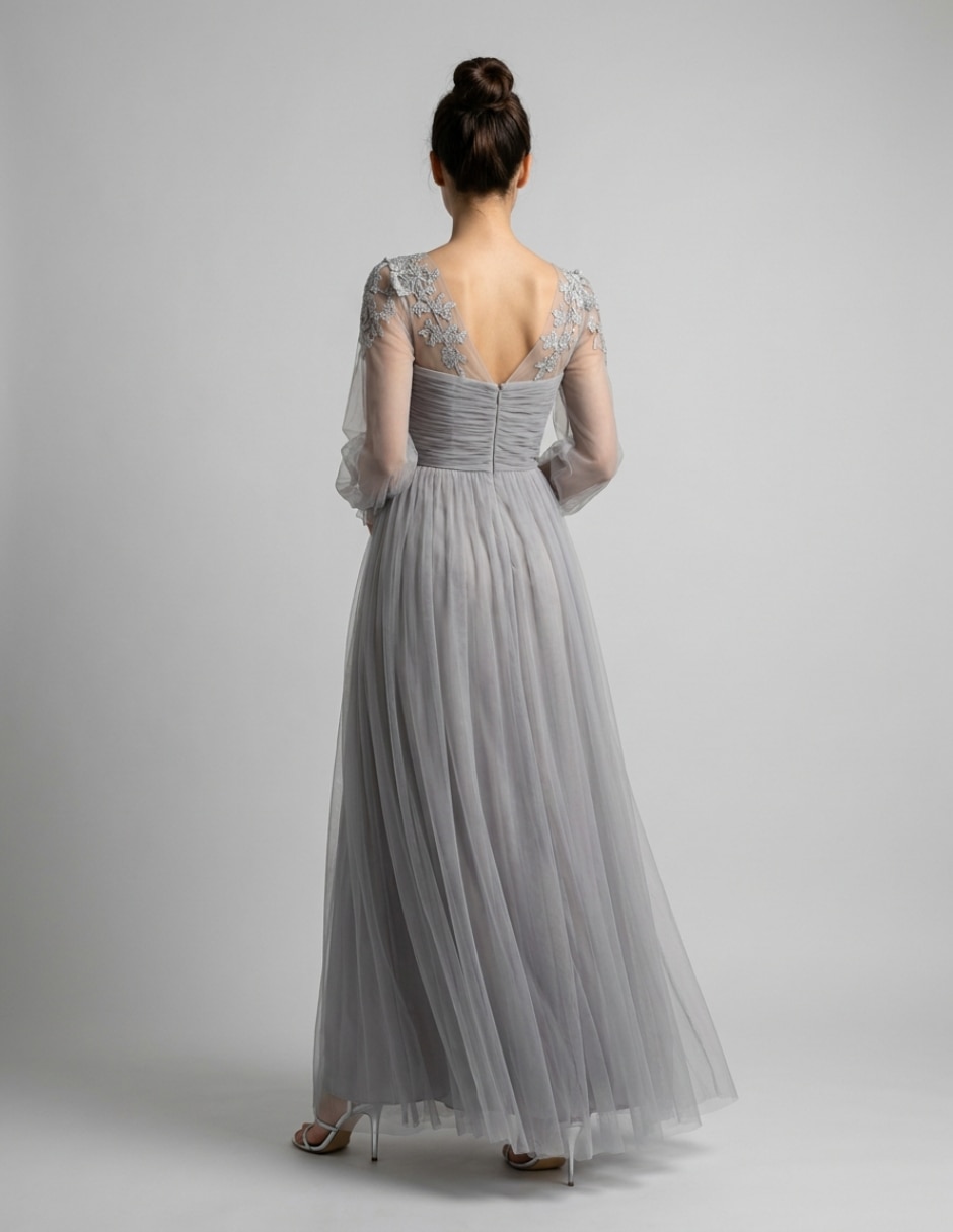 Vestido largo formal para mujer 4