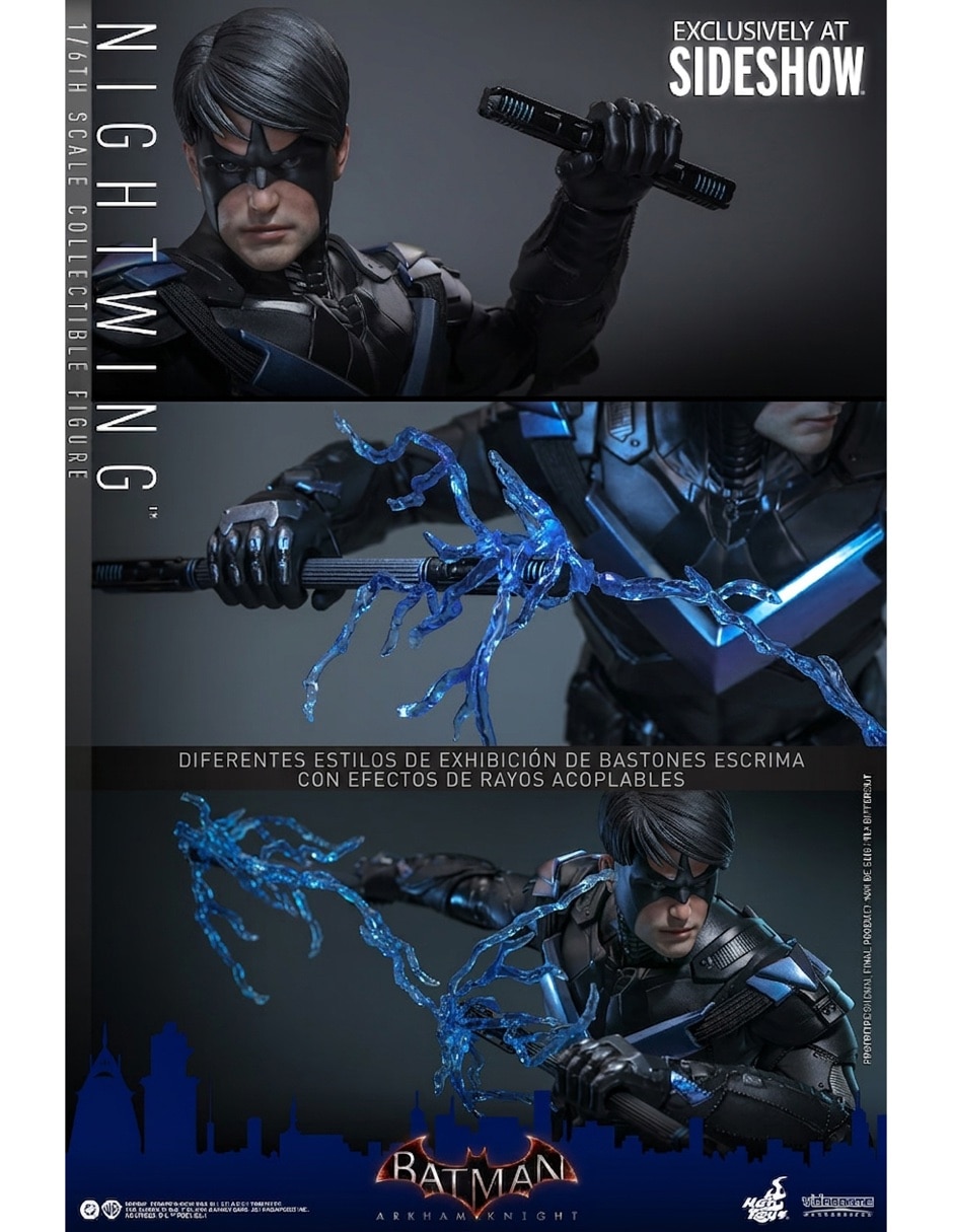 Figura de colección articulada Arkham Asylum Nightwing con movimiento