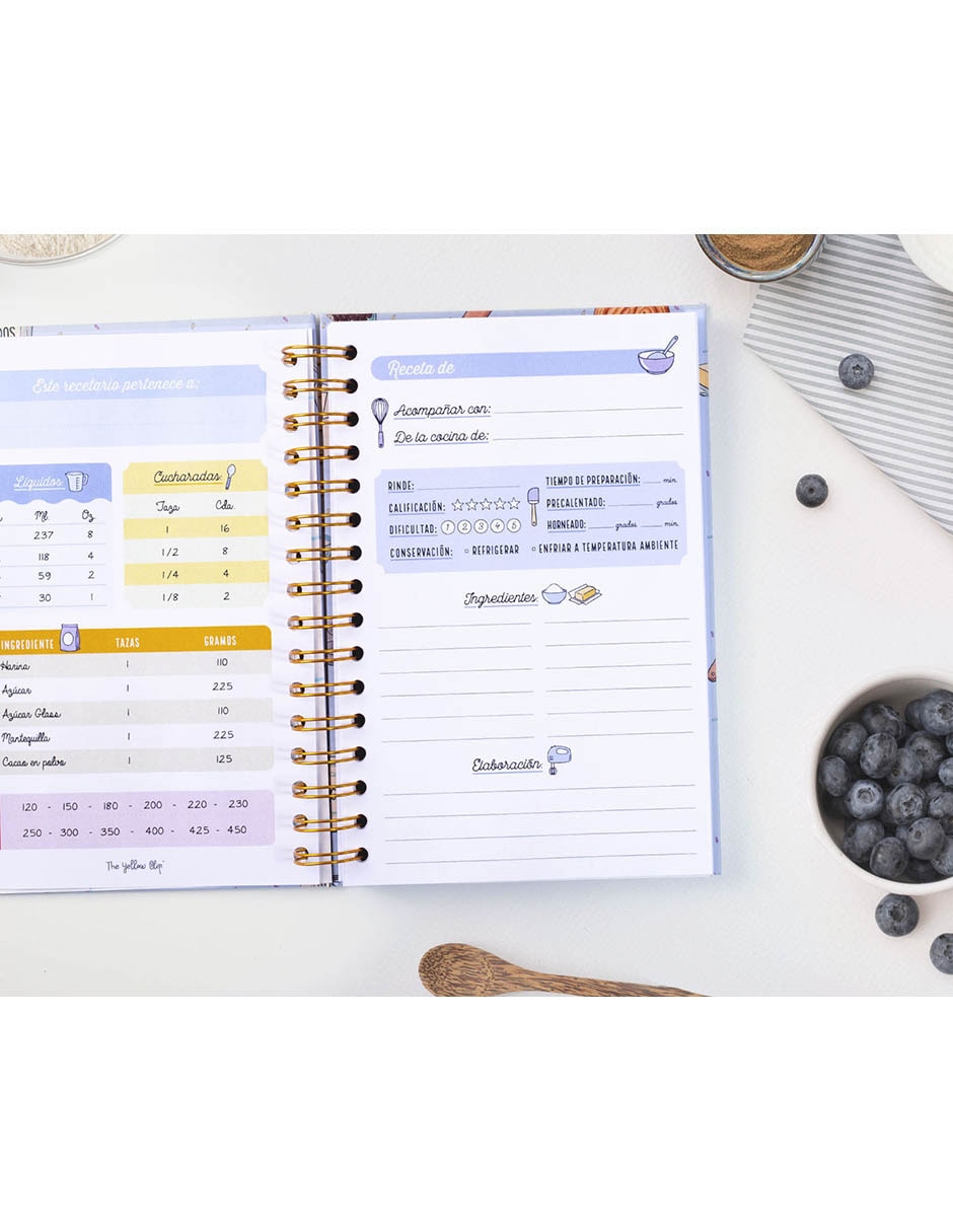 Libreta para recetas