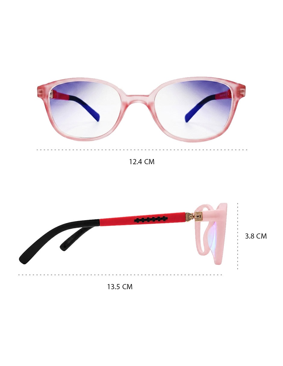 Lentes para luz azul cuadrado unisex 8