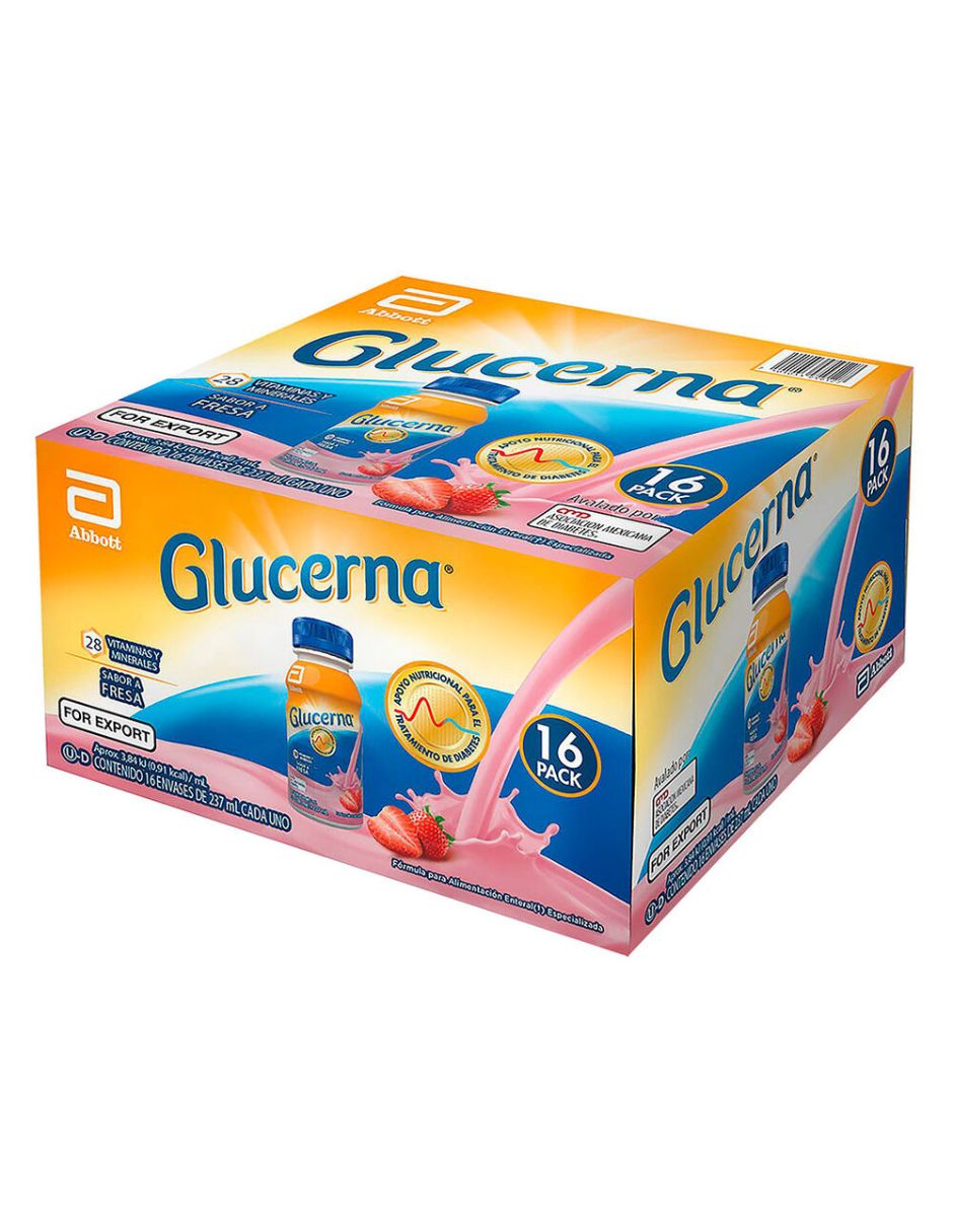 Glucerna 237 ml botella sabor fresa Glucerna 237 ml botella sabor fresa
