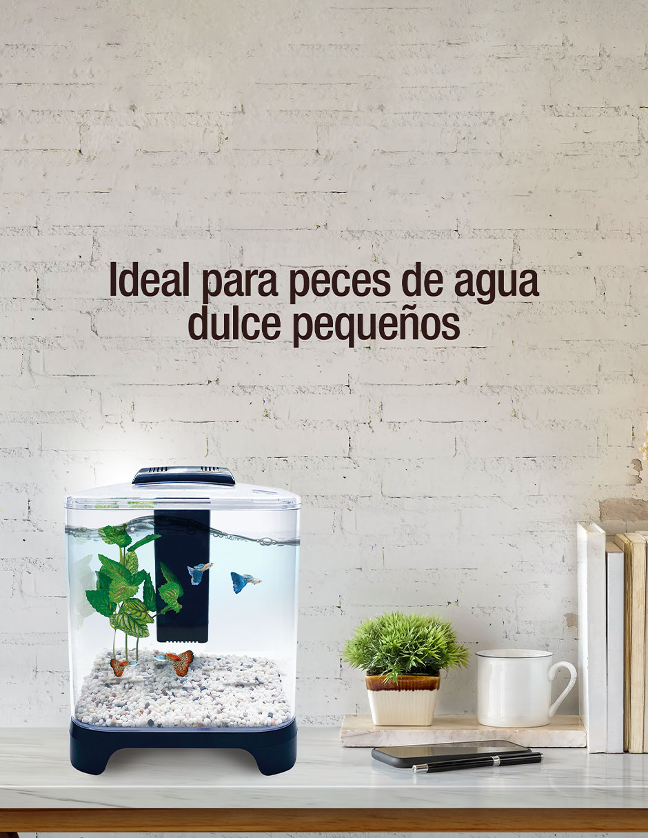 Pecera de plástico 1.8 litros Lomas 3