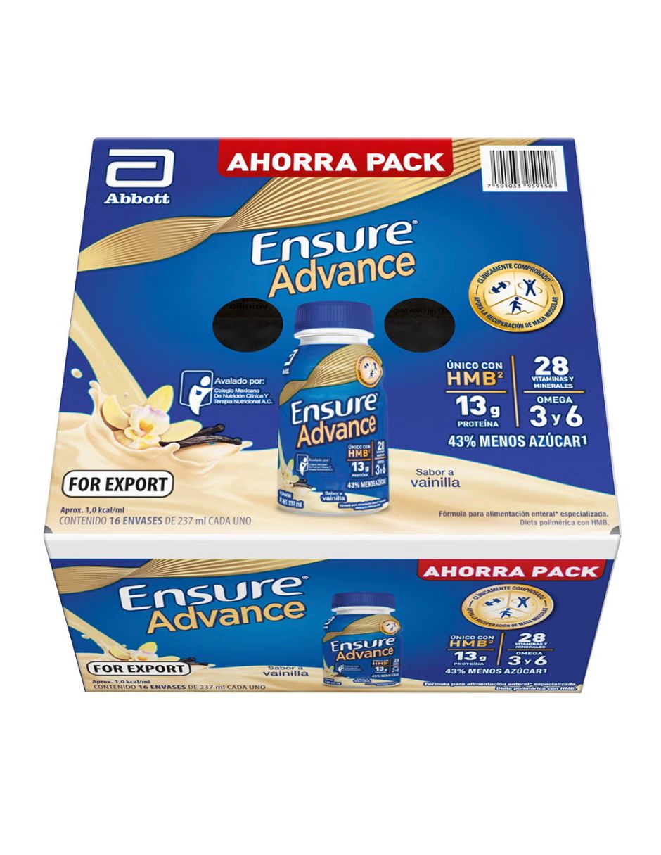 Ensure Advance sabor vainilla de 237 ml Ensure Advance sabor vainilla de 237 ml