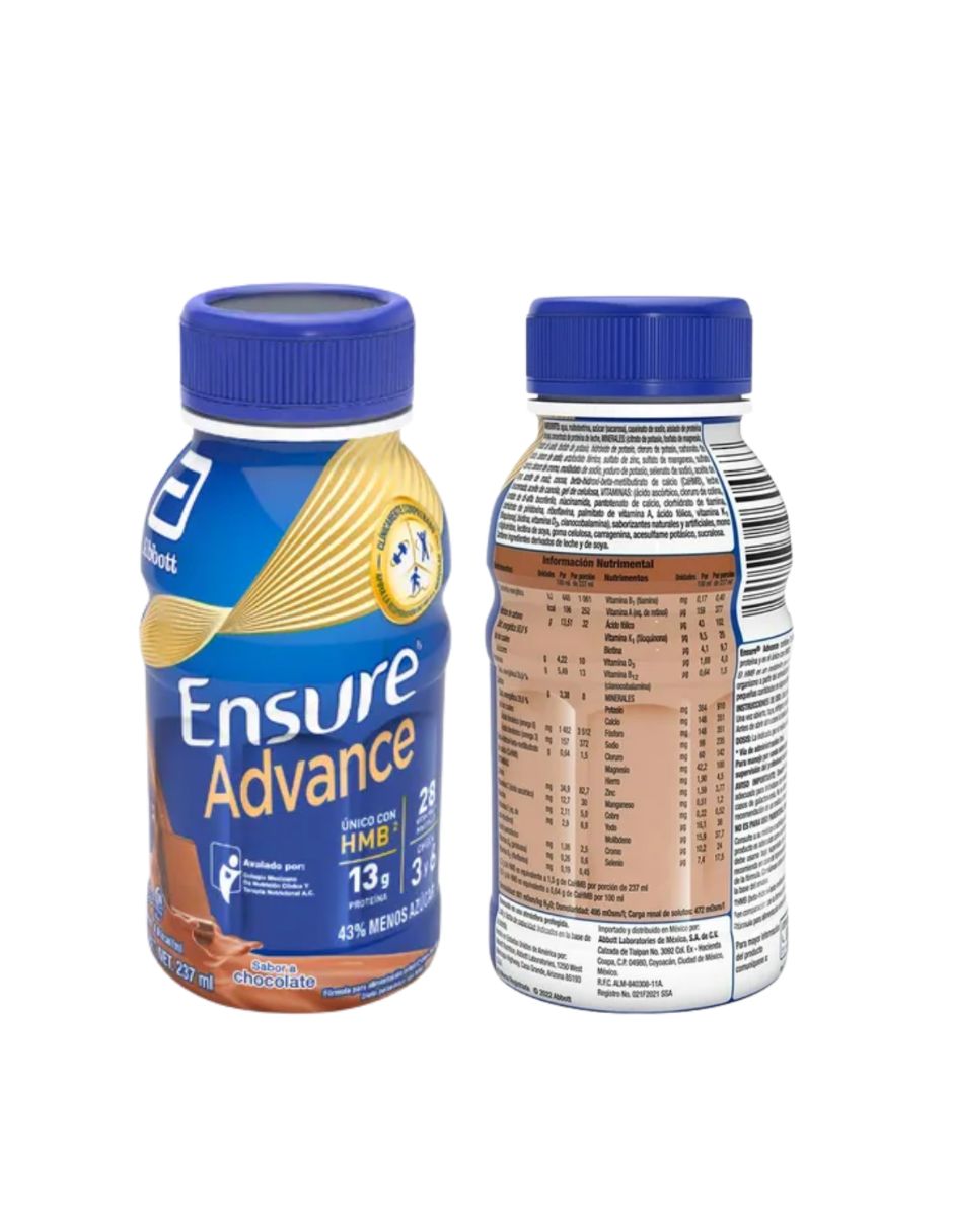 Ensure Advance con sabor Chocolate de 237 ml 2