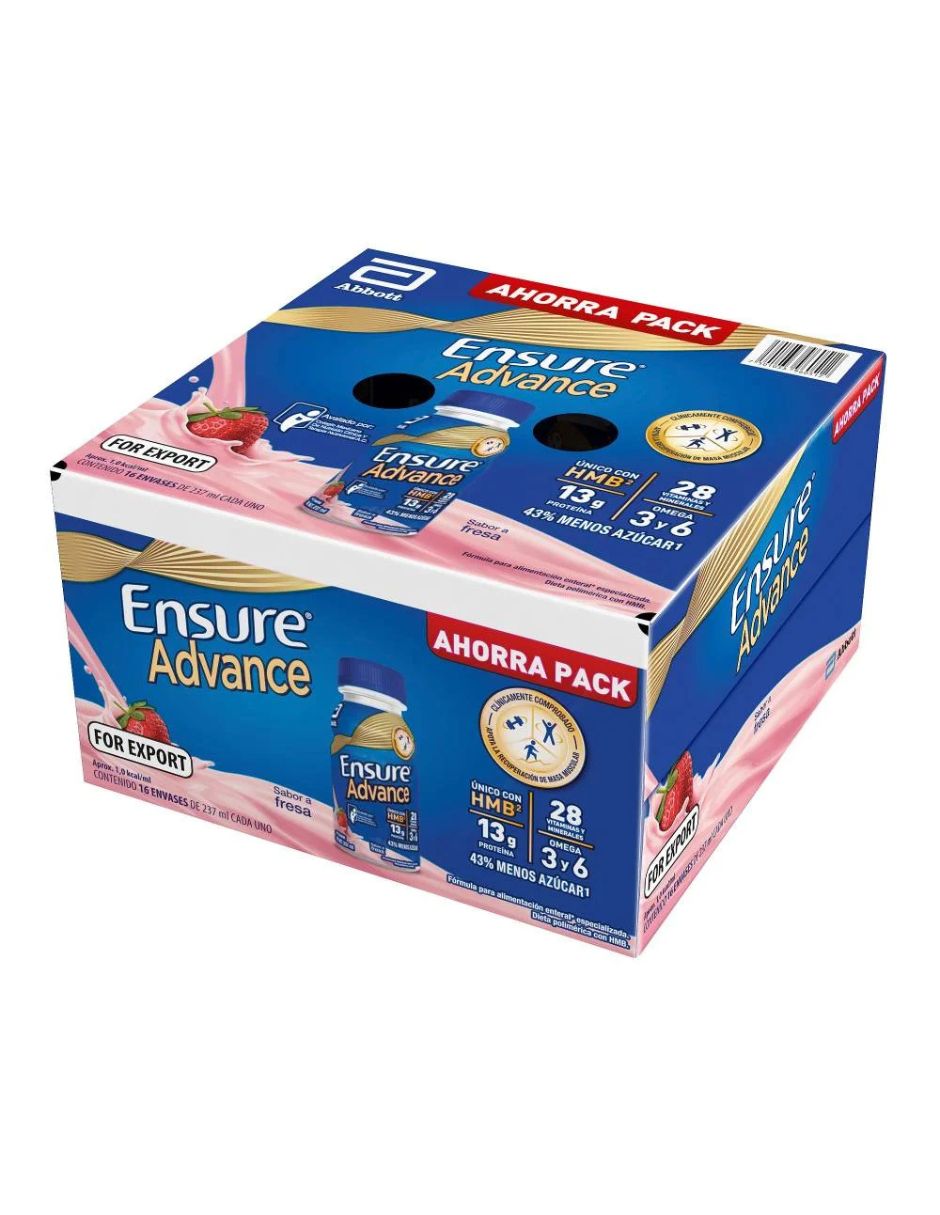 Ensure Advance sabor Fresa de 237 ml Ensure Advance sabor Fresa de 237 ml