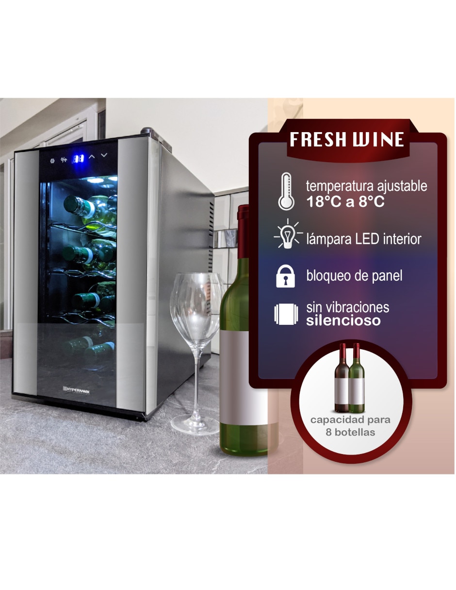 Cava de vinos Fresh Wine capacidad 8 botellas 3