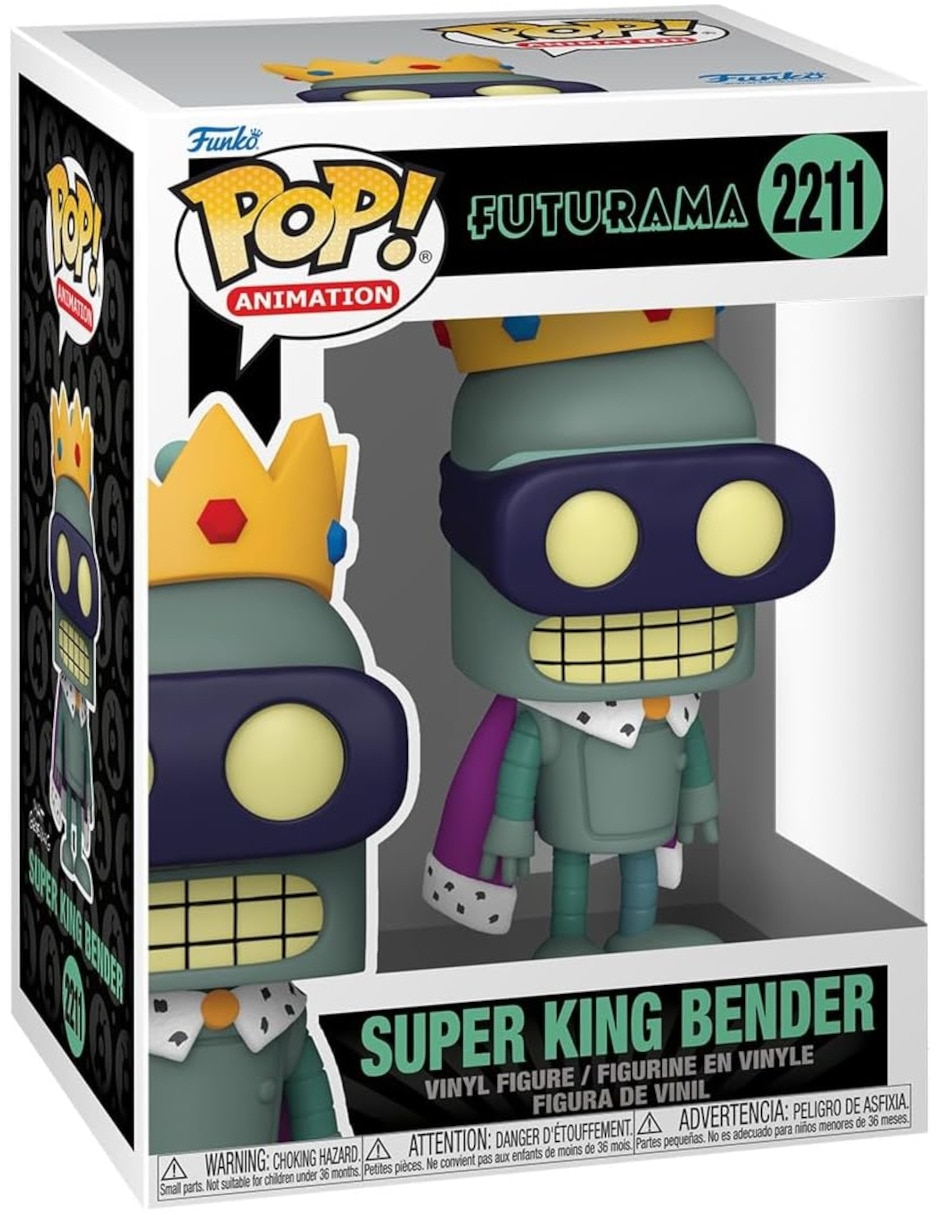 FUNKO pop! Animation Futurama Super King Bender estándar