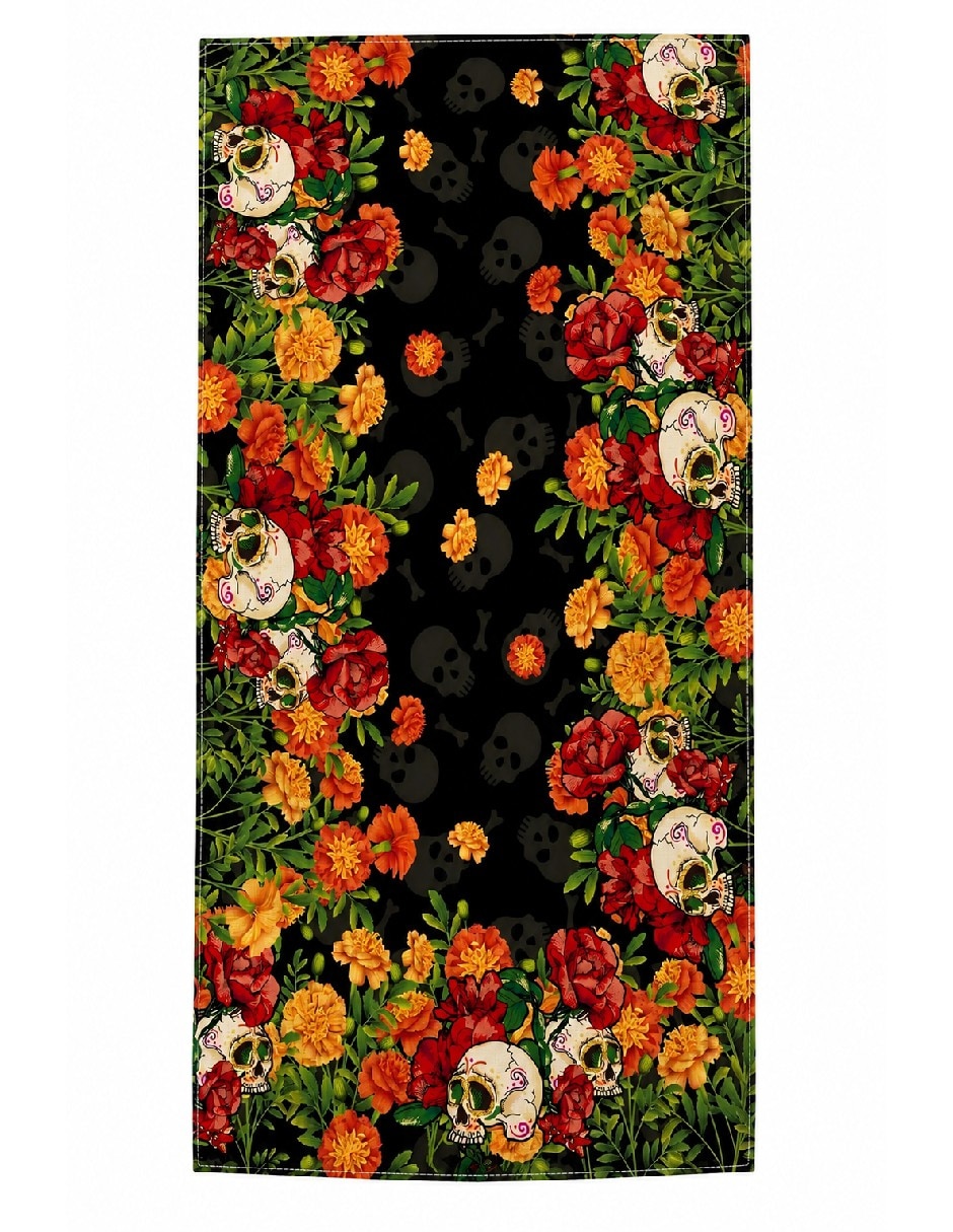Camino mesa rectangular día de muertos Camino mesa rectangular día de muertos