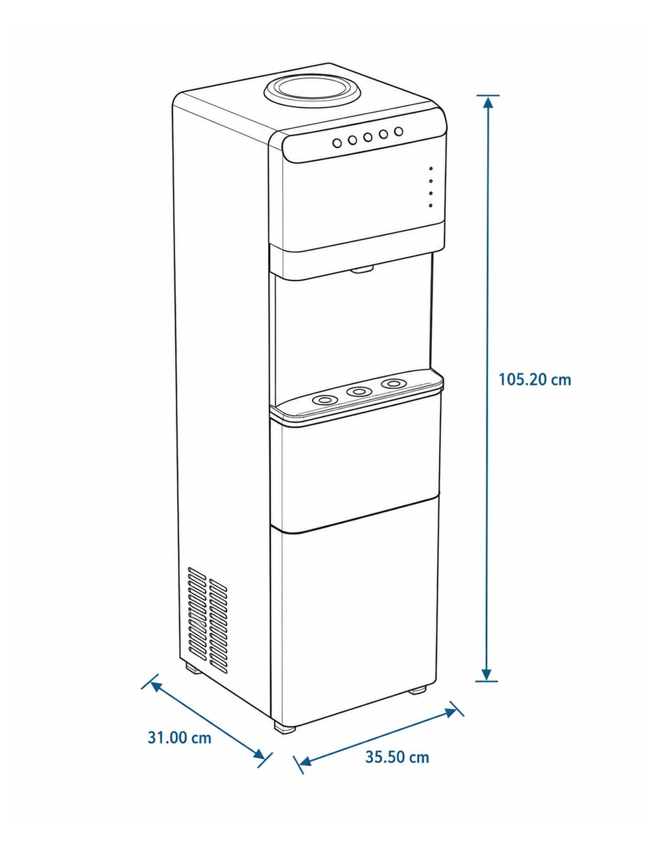 Dispensador de agua eléctrico EMI3SACN