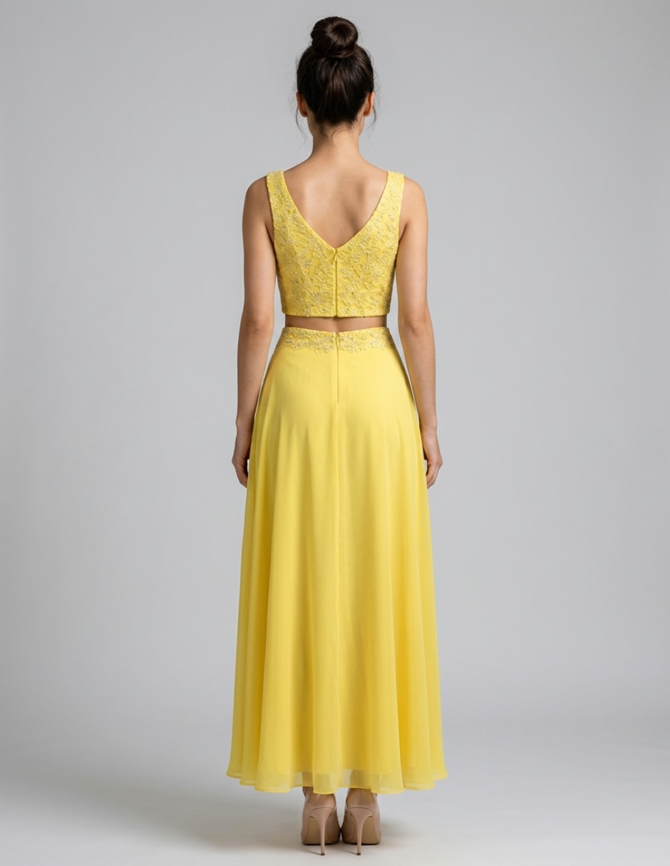 Vestido largo fiesta para mujer 4