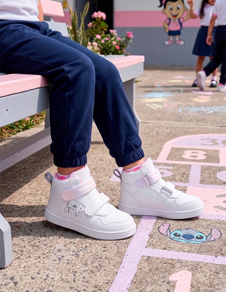 Tenis bubble gummers para niña disney stitch