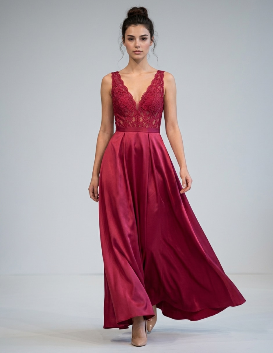 Vestido largo casual para mujer 2