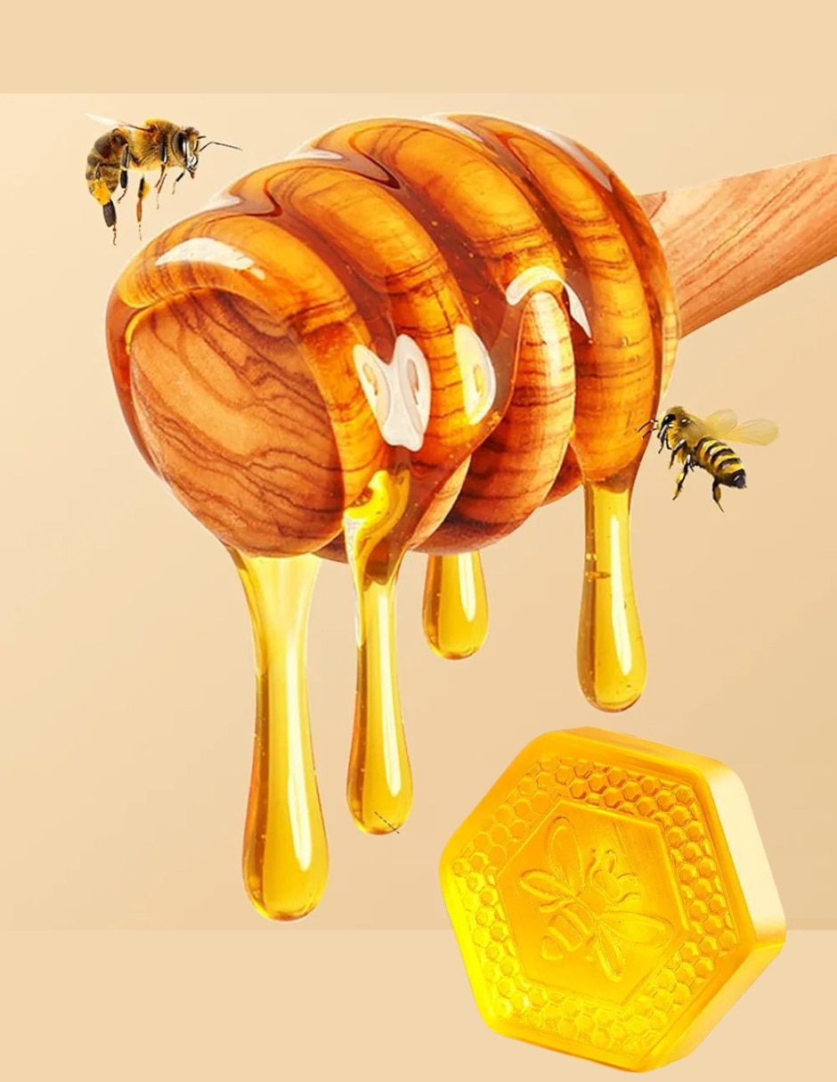 Jabón en barra con miel de manuka con vitamina e 3