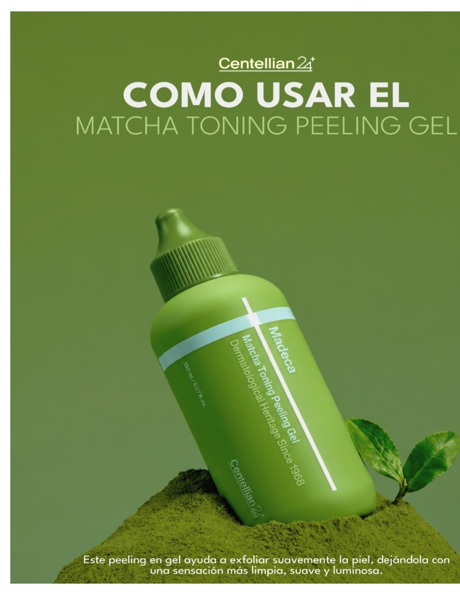 Tratamiento facial Madeca Matcha Toning Peeling Gel + Boost Kojic Acid Glow Antimanchas